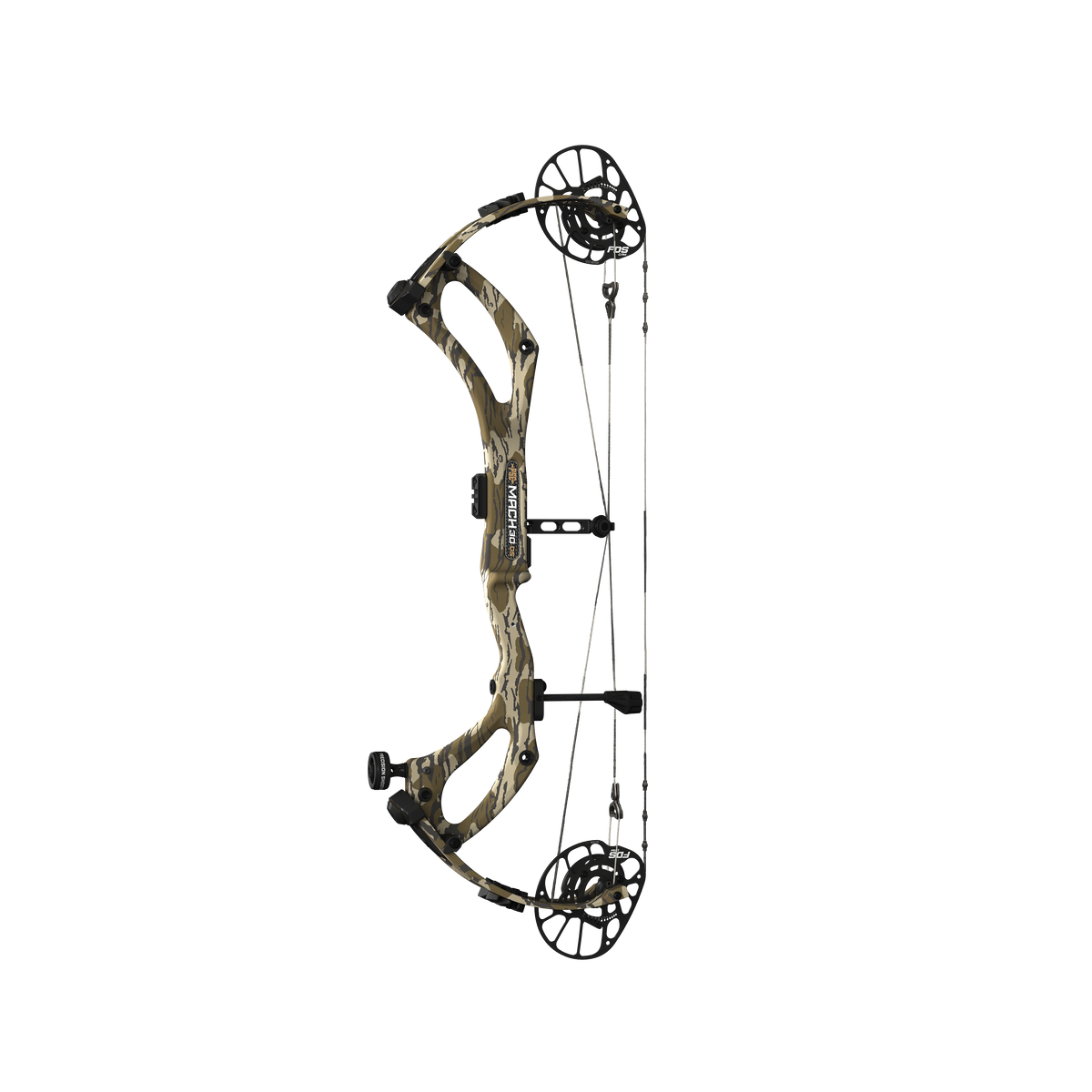 PSE Mach 30 DS Carbon compound hunting bow, Mossy Oak Bottomland camo