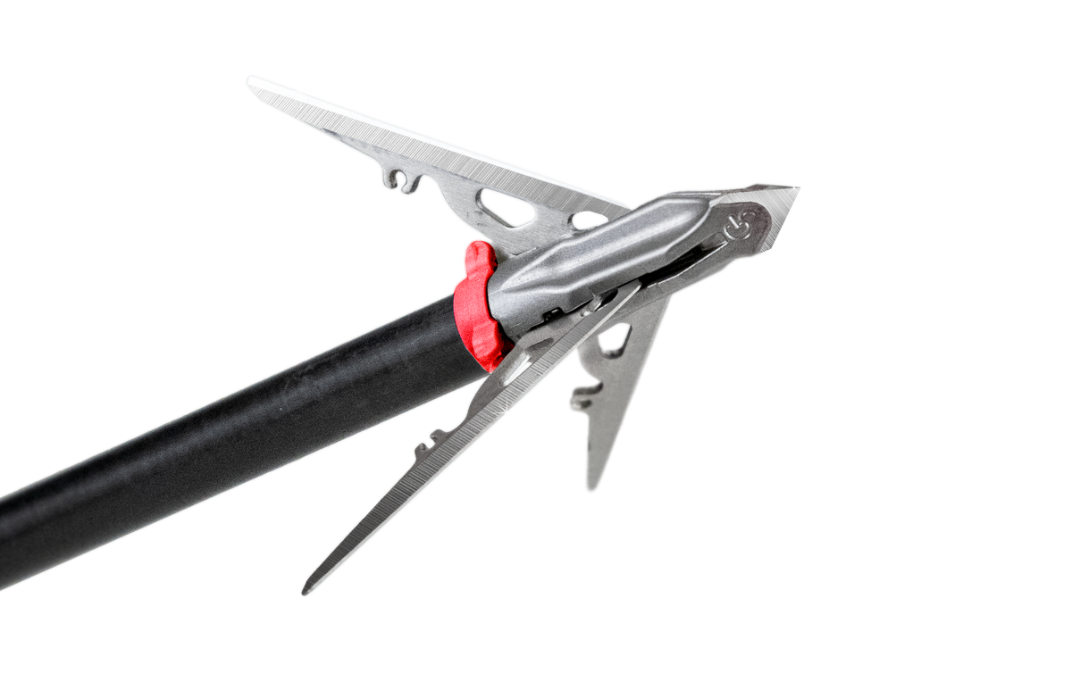 G5 Megameat Broadhead, Crossbow, mounted on arrow