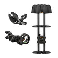 Mission Bowhunter Kit contents: TruGlo EZ arrow rest, TruGlo Carbon XS 5-pin sight and Apex Reactor 5-arrow quiver
