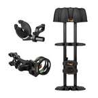 Mission Bowhunter Kit contents: TruGlo EZ arrow rest, TruGlo Carbon XS 5-pin sight and Apex Reactor 5-arrow quiver