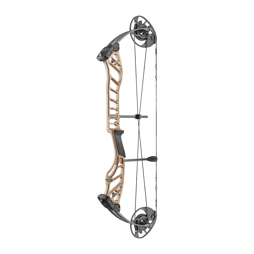 Mission Range compound bow in the Earth finish, side profile