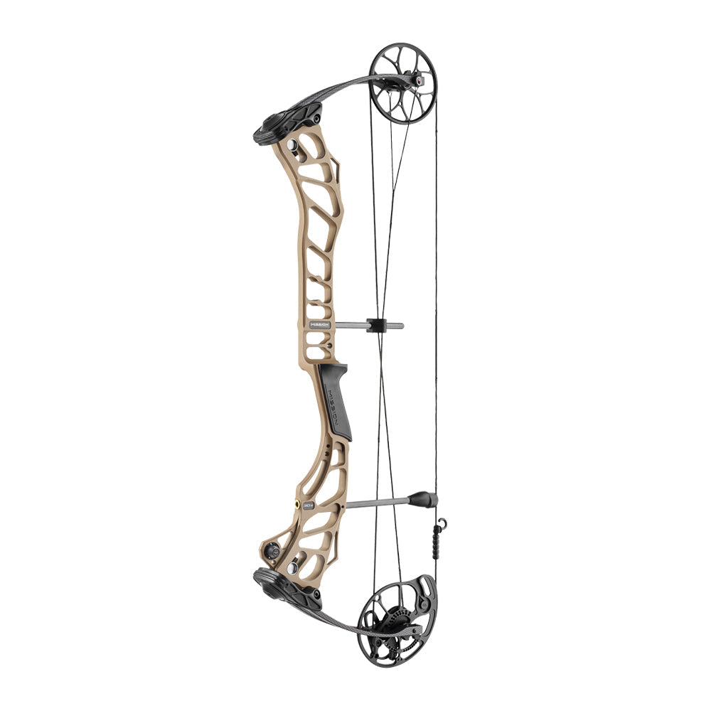 Mission Stryde 30.5 compound bow in the Earth finish, side profile