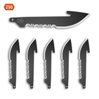 Outdoor Edge 2.5" 50% SERRATED DROP POINT BLADES | 6-PACK