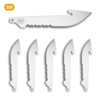 Outdoor Edge 3.0" 50% SERRATED DROP POINT BLADES | 6-PACK
