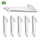 Outdoor Edge 3.0" 50% SERRATED UTILITY BLADES | 6-PACK