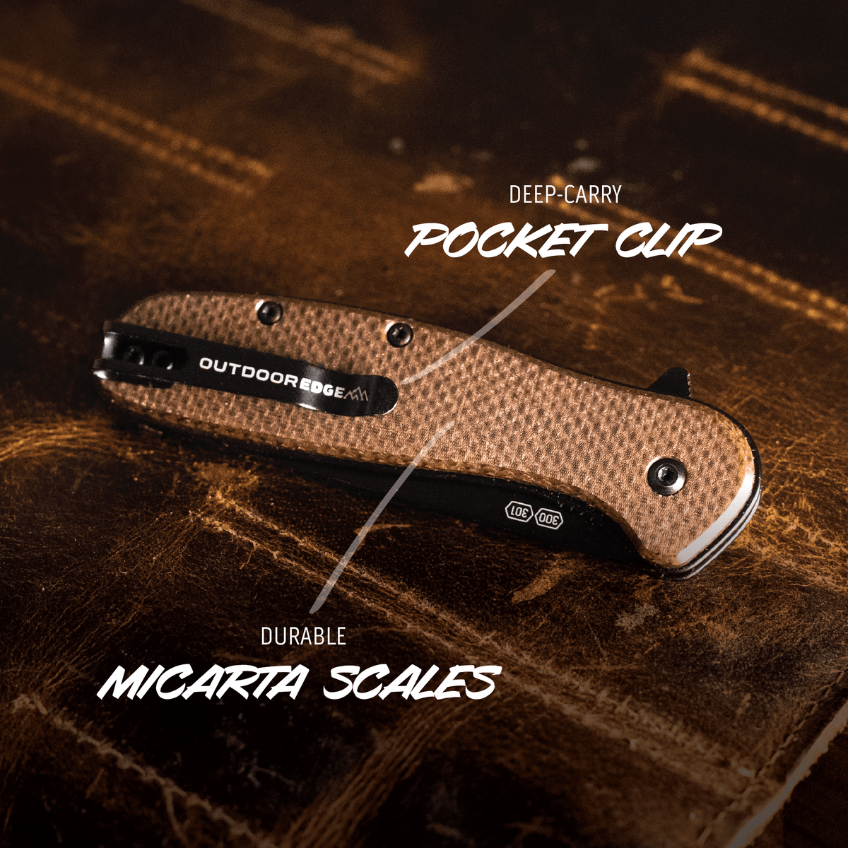Outdoor Edge RAZOR VX2 | BROWN MICARTA, view 4