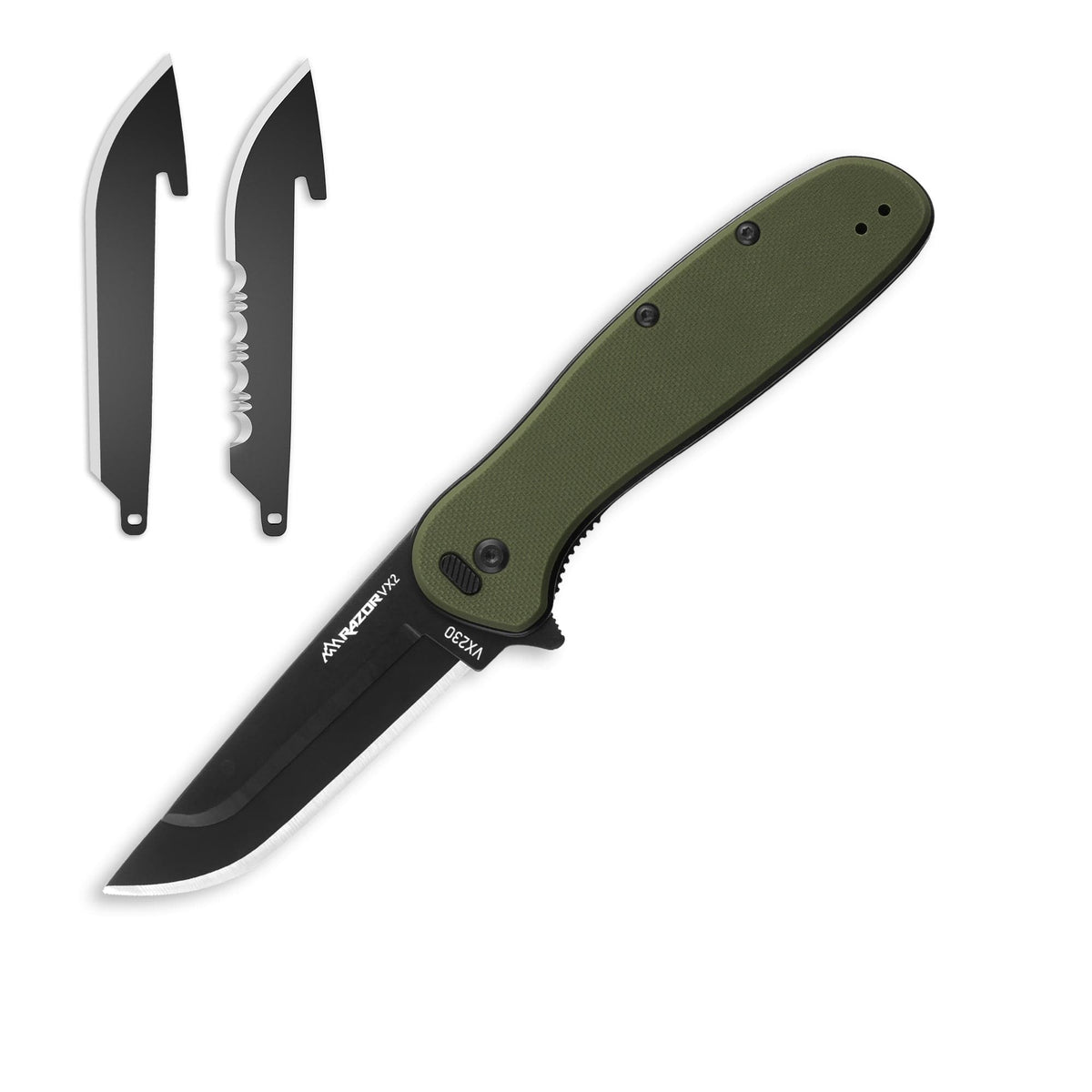 Outdoor Edge RAZOR VX2 | GREEN G10
