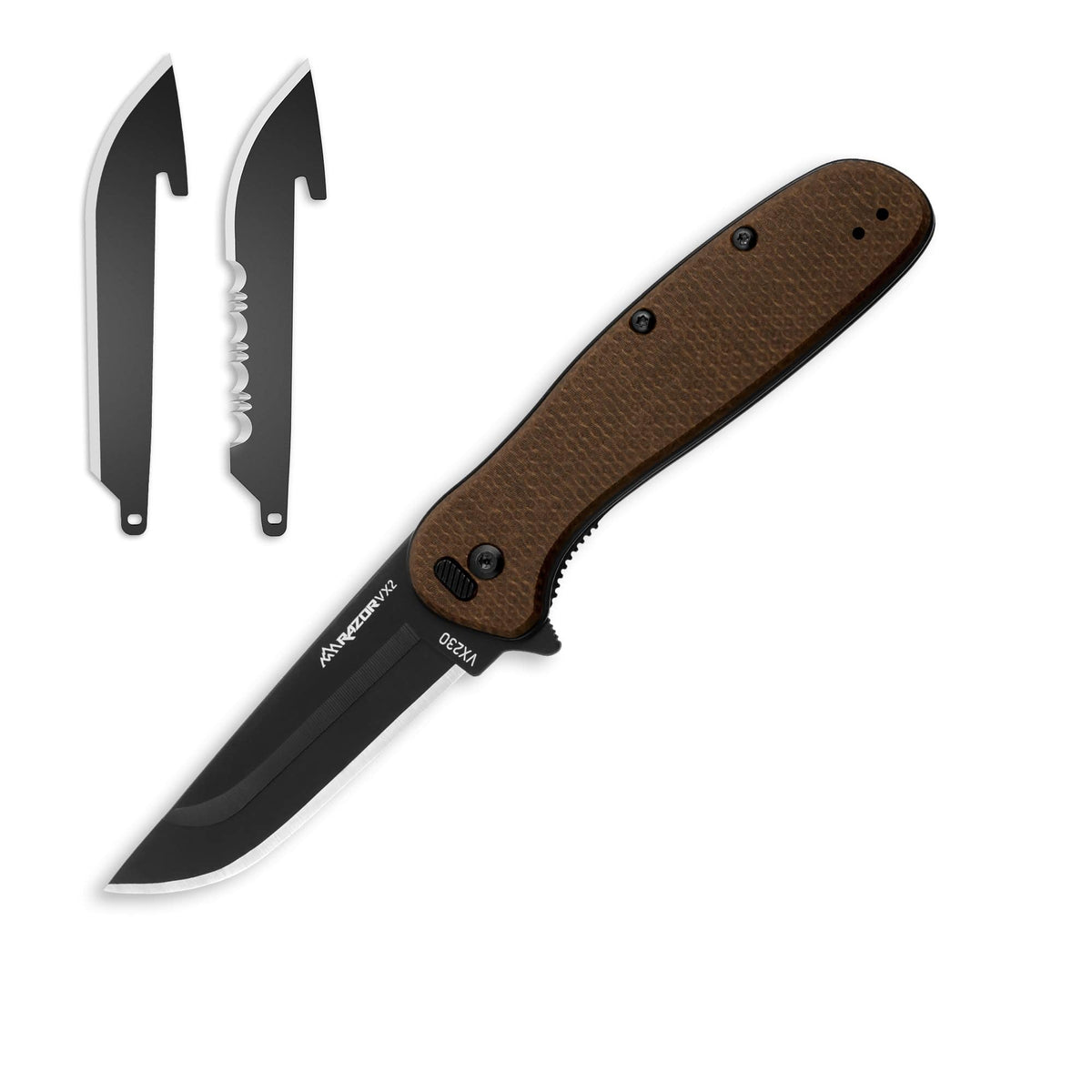 Outdoor Edge RAZOR VX2 | BROWN MICARTA