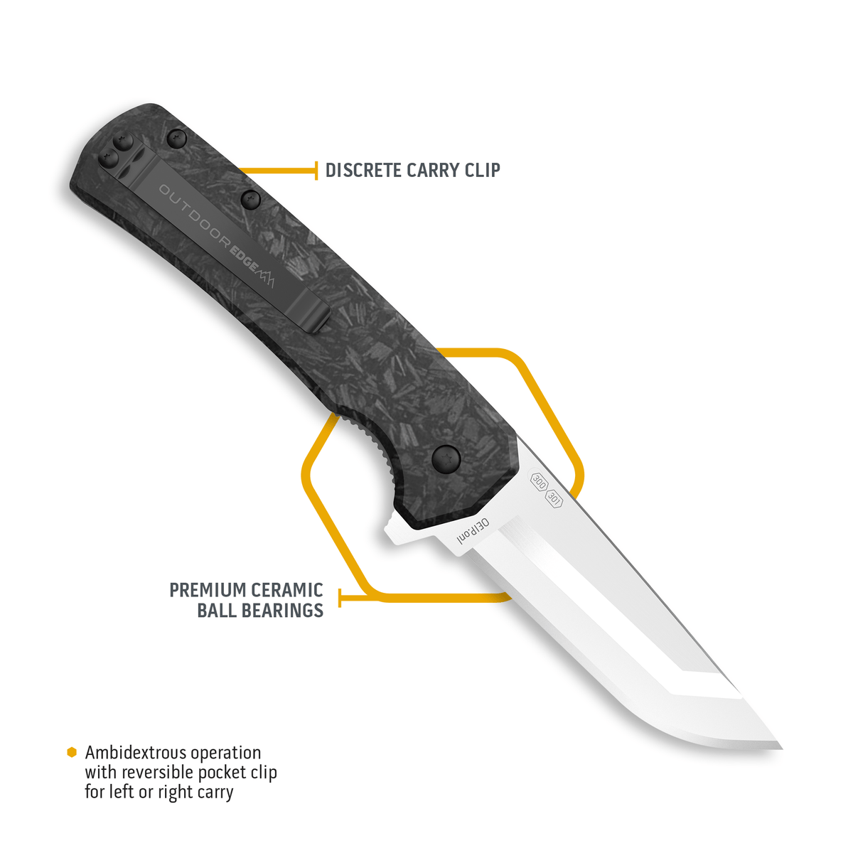 Outdoor Edge Razor VX 5 | FORGED CARBON & G10, view 4