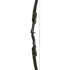 OMP Night Ridge 60" Recurve Bow riser detail, Black