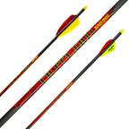 Black Eagle Outlaw crested fletched carbon hunting arrow, 6.4mm (.245) shaft