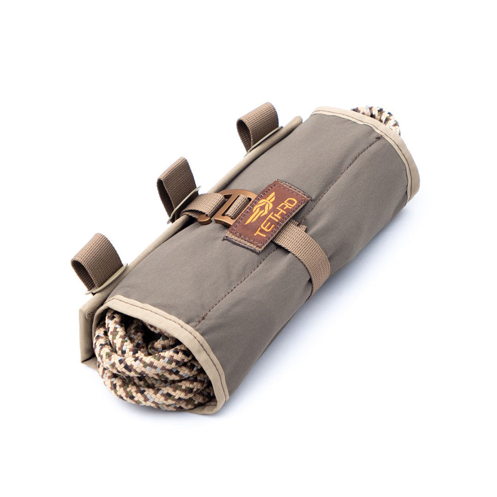 Tethrd Roll UP rolled, angled view