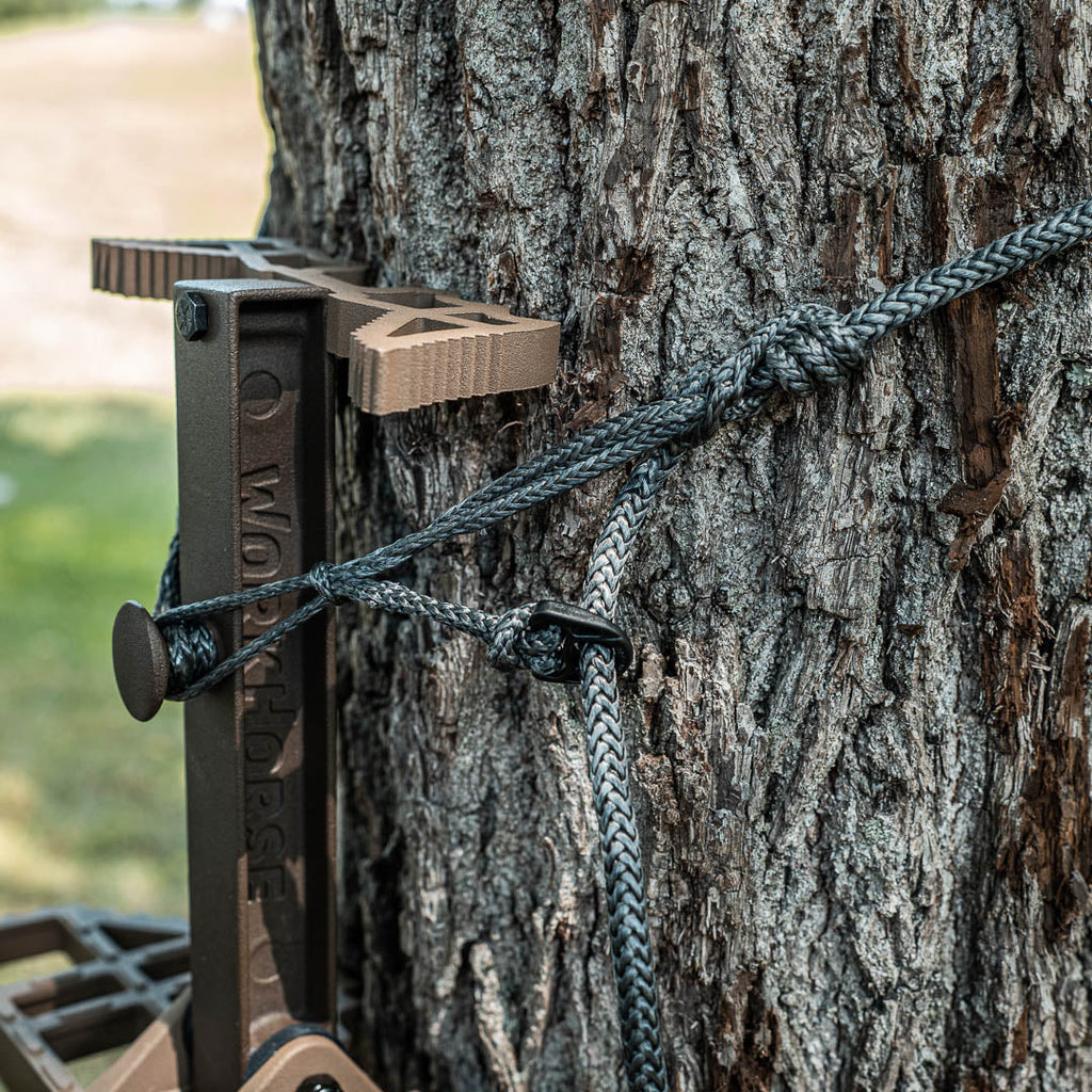 Tethrd D.A.M. Rope securing a platform