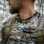 Tethrd Predator Pack Straps worn by hunter