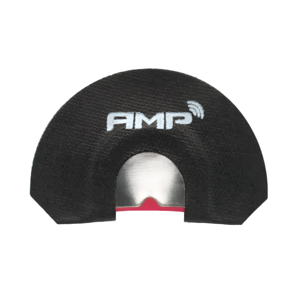 Phelps AMP Black elk diaphragm call with black latex and red tape