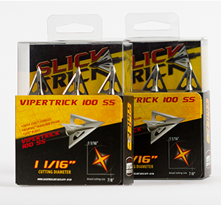 Slick Trick Pro Series ViperTrick 100 SS, broadhead retail packaging