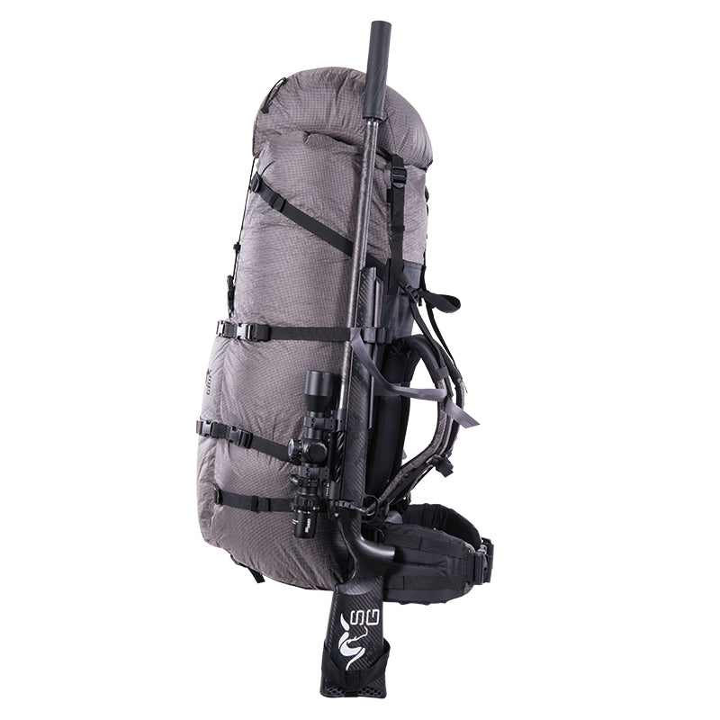 Stone Glacier Quick Release Sling, rifle carried on a Terminus bag, side view