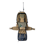 Stone Glacier R3 Radio Harness, Coyote, fitted in an open R3 pack