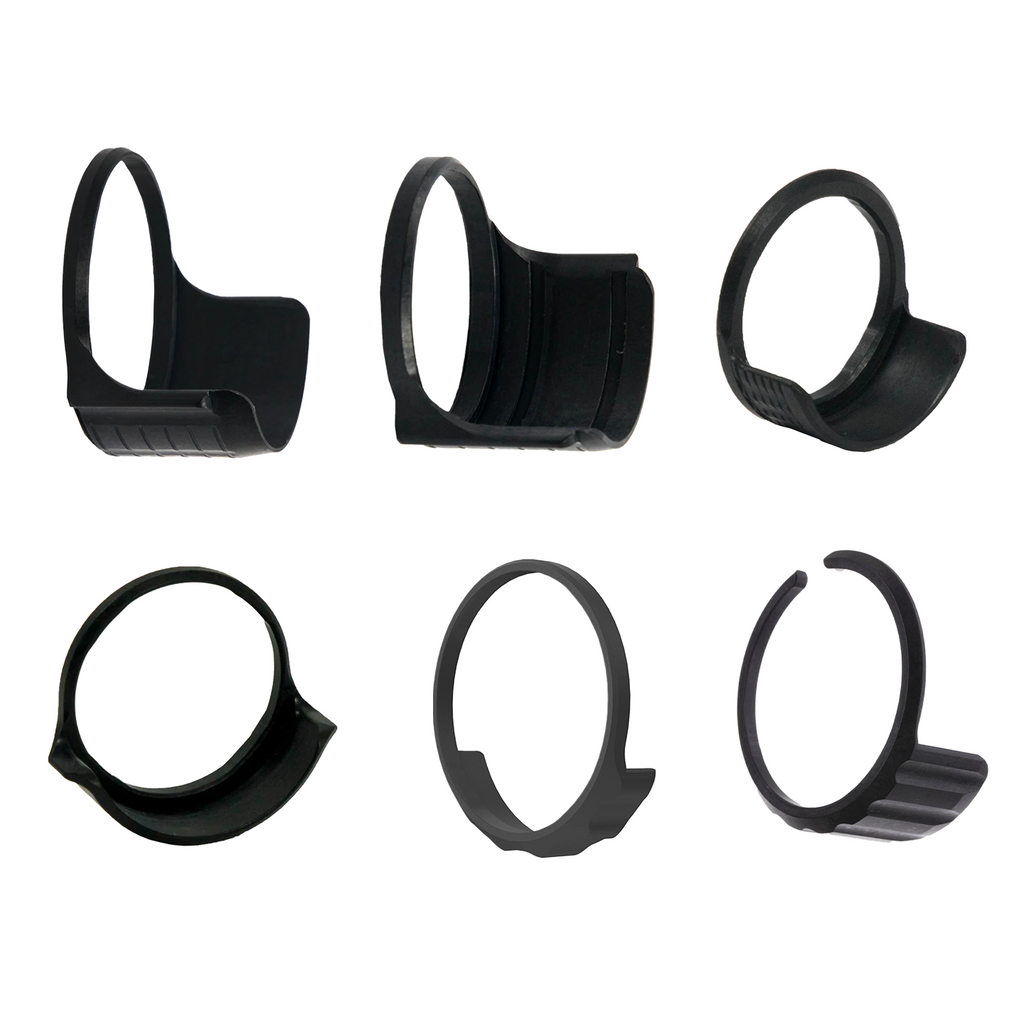 Axcel RheoStat Cover, Black, models shown for AVX, AccuStat II, RheoTech and Curve scopes