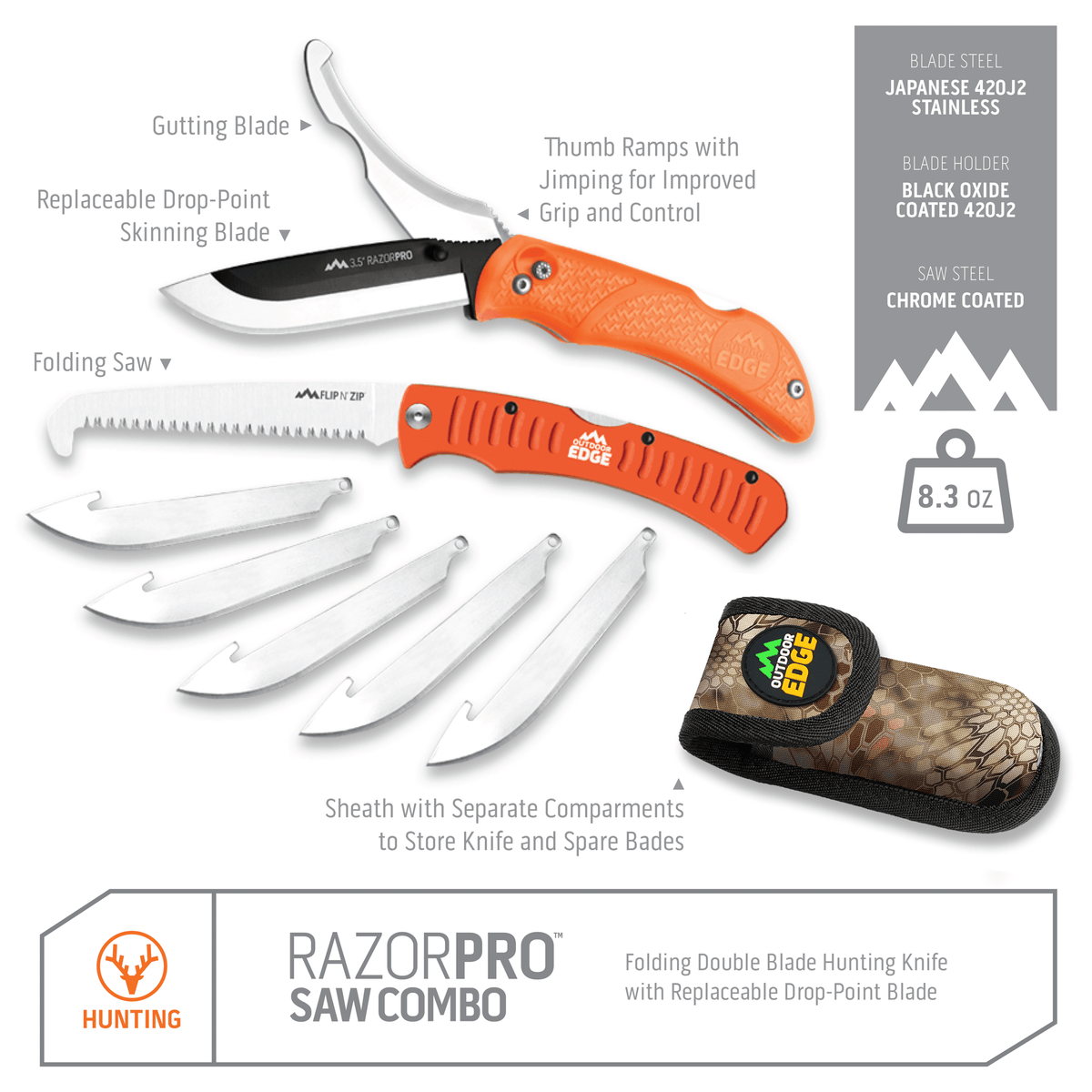 Outdoor Edge RazorPro G Saw Combo, view 2