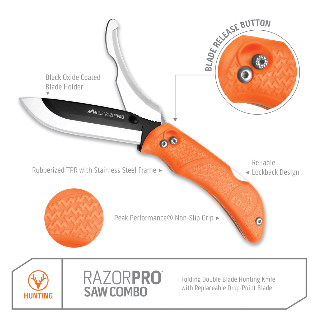 Outdoor Edge RazorPro G Saw Combo, view 3