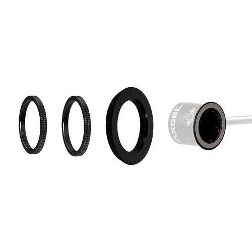 Axcel AVX Ring Pin Retainer, retainer rings shown with AVX scope assembly