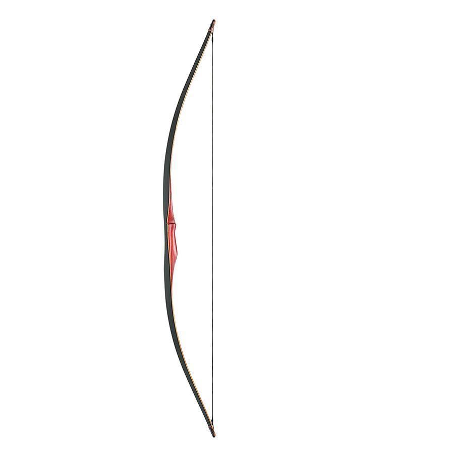 Ragim Fox 62-inch longbow, dark limbs with a red handle section