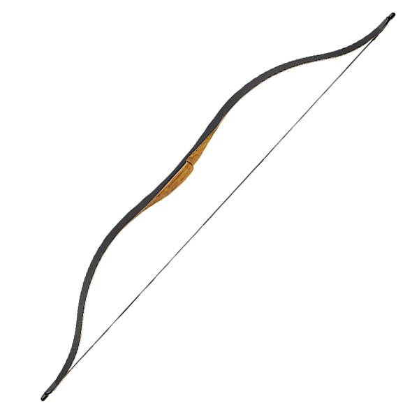 Ragim Taiga 48-inch horse bow, black limbs with a walnut handle