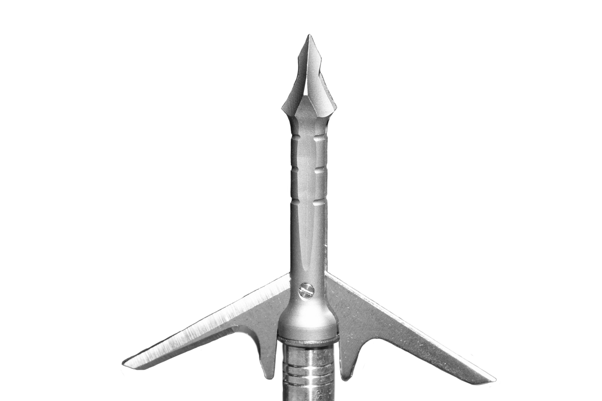 Slick Trick RaptorTrick, mechanical broadhead with blades deployed