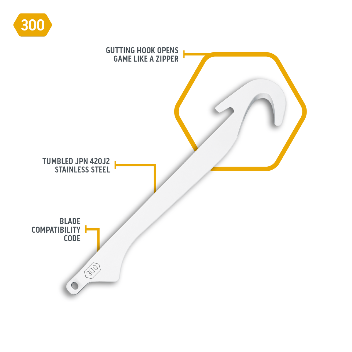 Outdoor Edge 3.0" GUTTING BLADES | 4-PACK, view 2