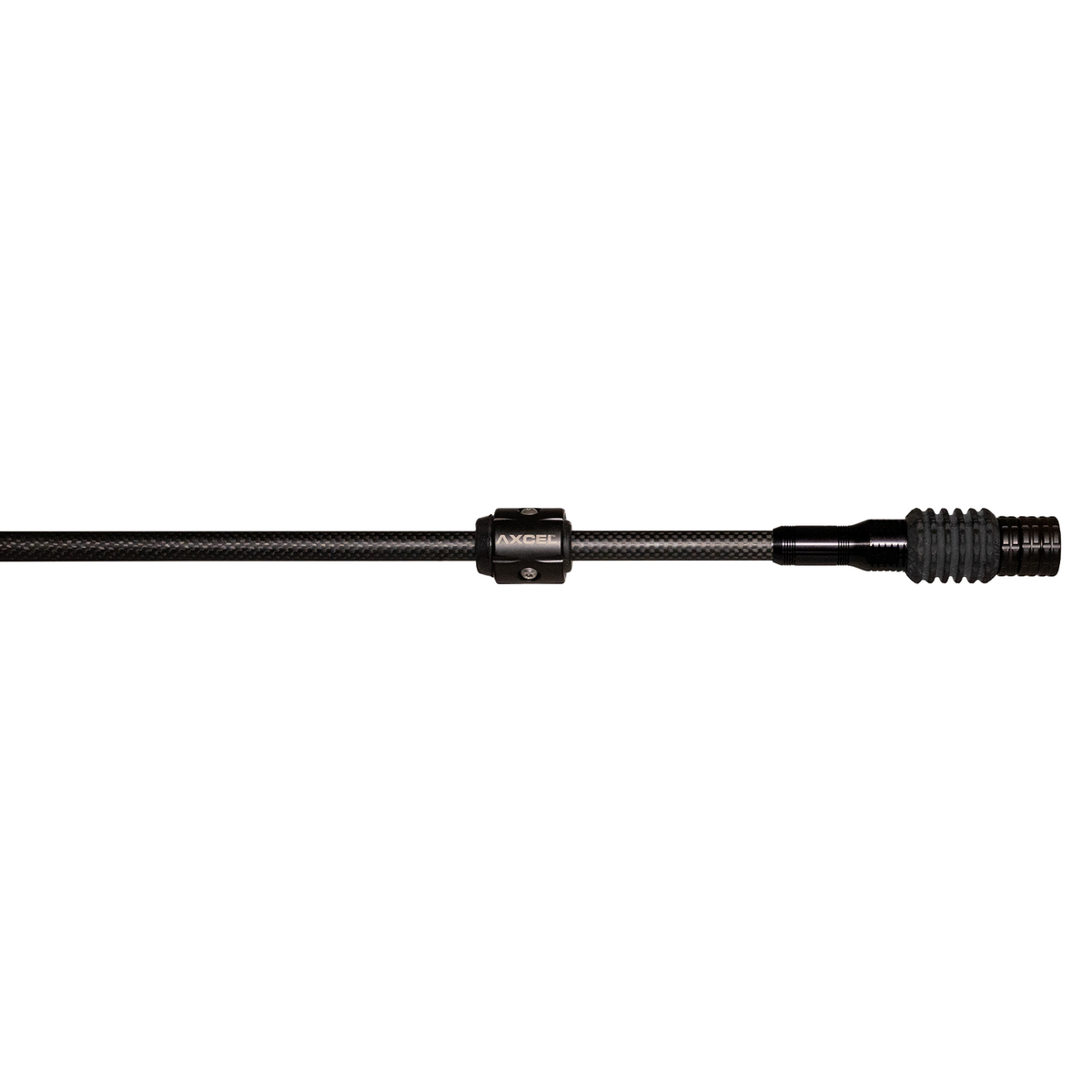 Axcel CarboFlax Acclaim Aero 500 Stabilizer, Black, weights and Kryptós Arc dampener detail