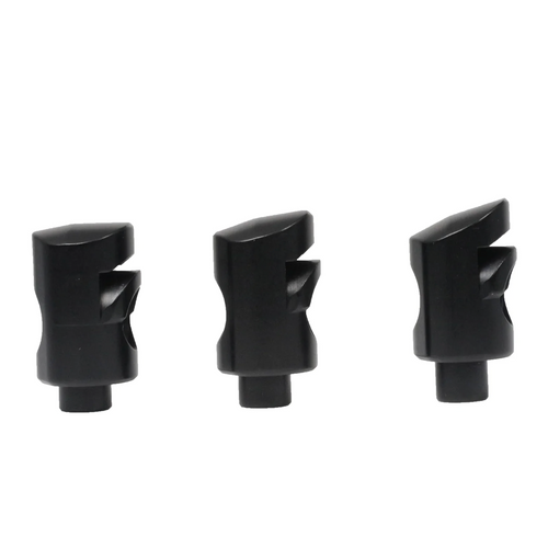 Axcel CenterLock Barrel Nut, Black - 0, 8 and 16 degree down angle models shown together