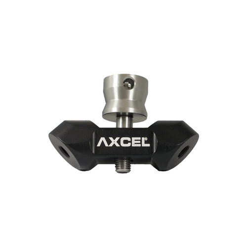 Axcel F1 Fixed V-Bar Mount, Black, front view