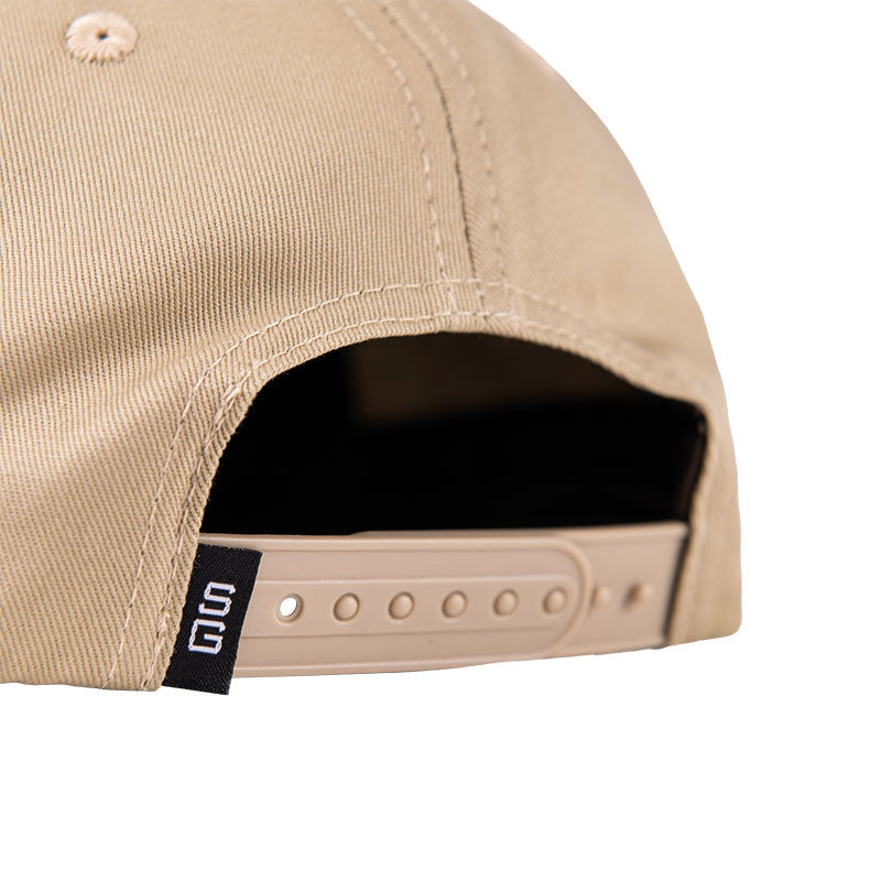 Stone Glacier Beer Trucker, back view showing snapback closure