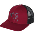 Stone Glacier Centered Ram Trucker, Maroon front view