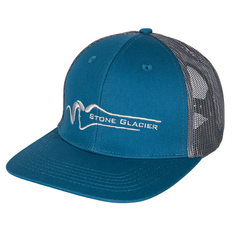 Stone Glacier Classic Trucker, Teal, front three-quarter view