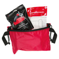 Stone Glacier First Aid Kit, red Swing Out Pocket open with tourniquet and compressed gauze