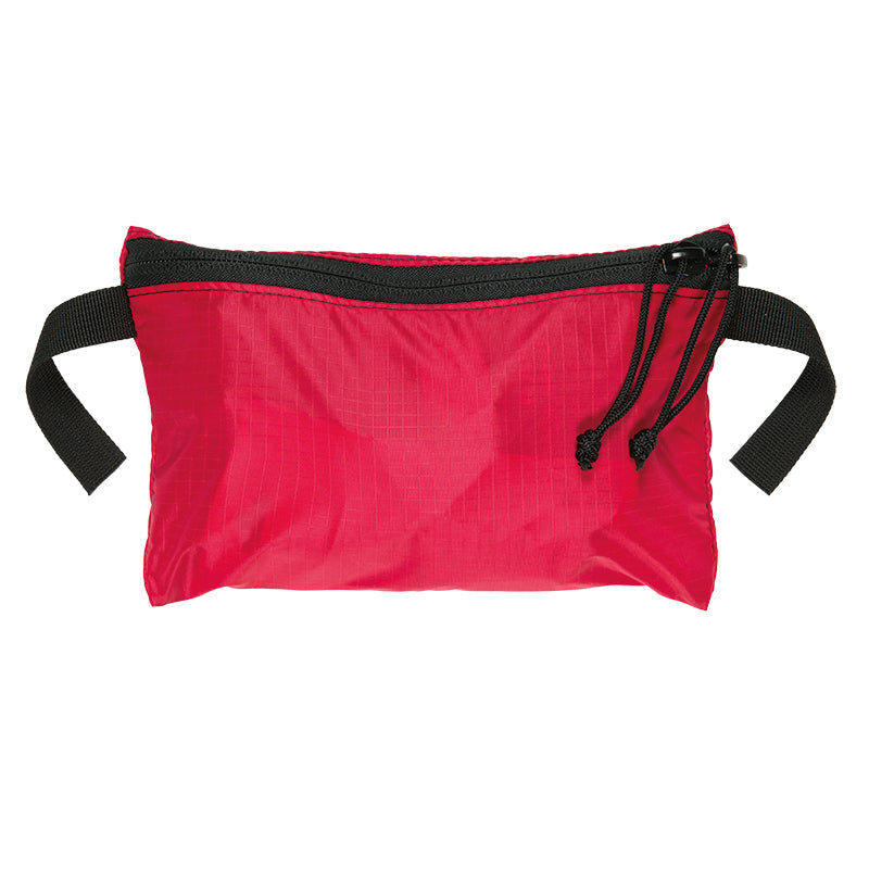 Stone Glacier First Aid Kit, red ripstop pocket zipped closed, front view