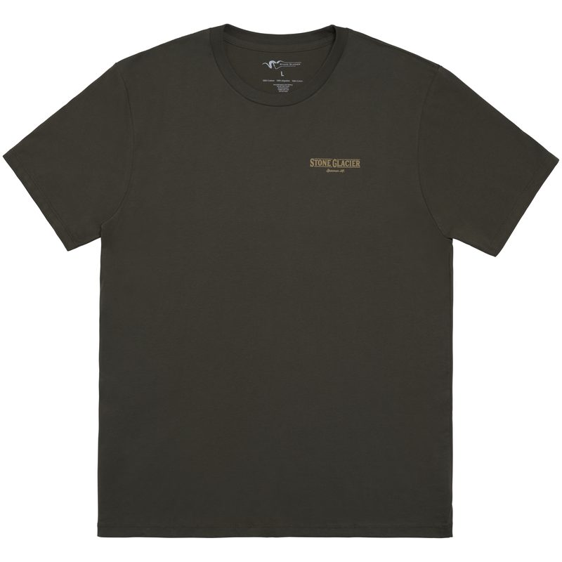 Stone Glacier Bozeman Only Trad UL T-Shirt, Army Green, front