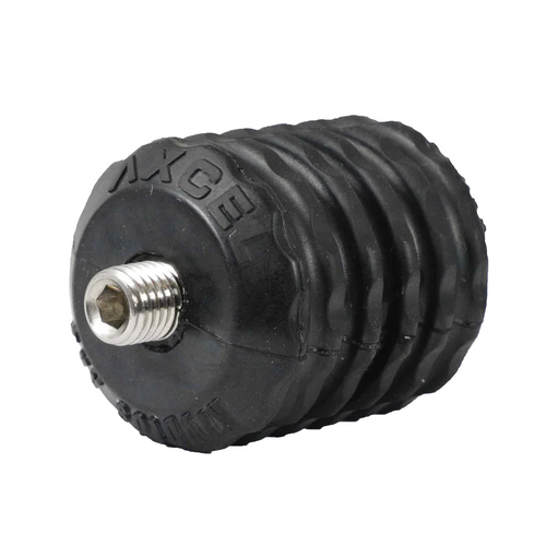 Axcel Kryptós Arc Vibration Dampener, Black - angled view showing threaded end