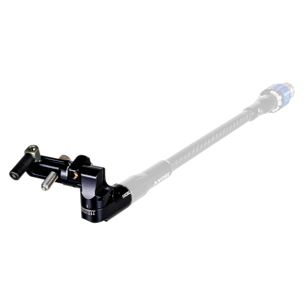 Axcel Perfect Mount - Offset, Black - CenterLock quick disconnect with stabilizer