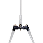 Axcel Perfect Mount V-Bar, Black - shown mounted with front bar and twin side rods