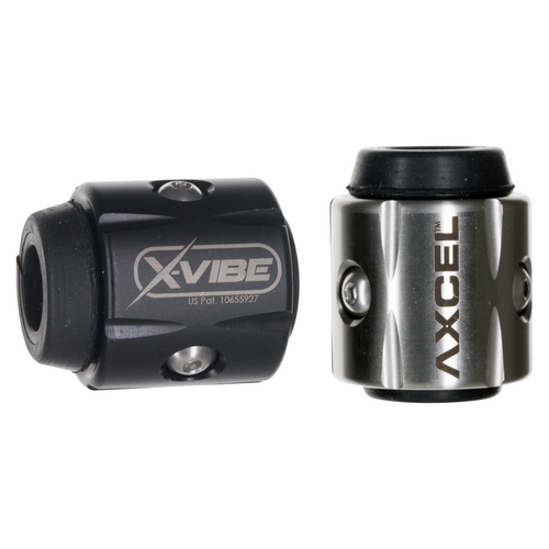 Axcel X-Vibe Stabilizer Rod Adjustable Weight Dampener, Black Nitride SST and Stainless Steel finishes shown together