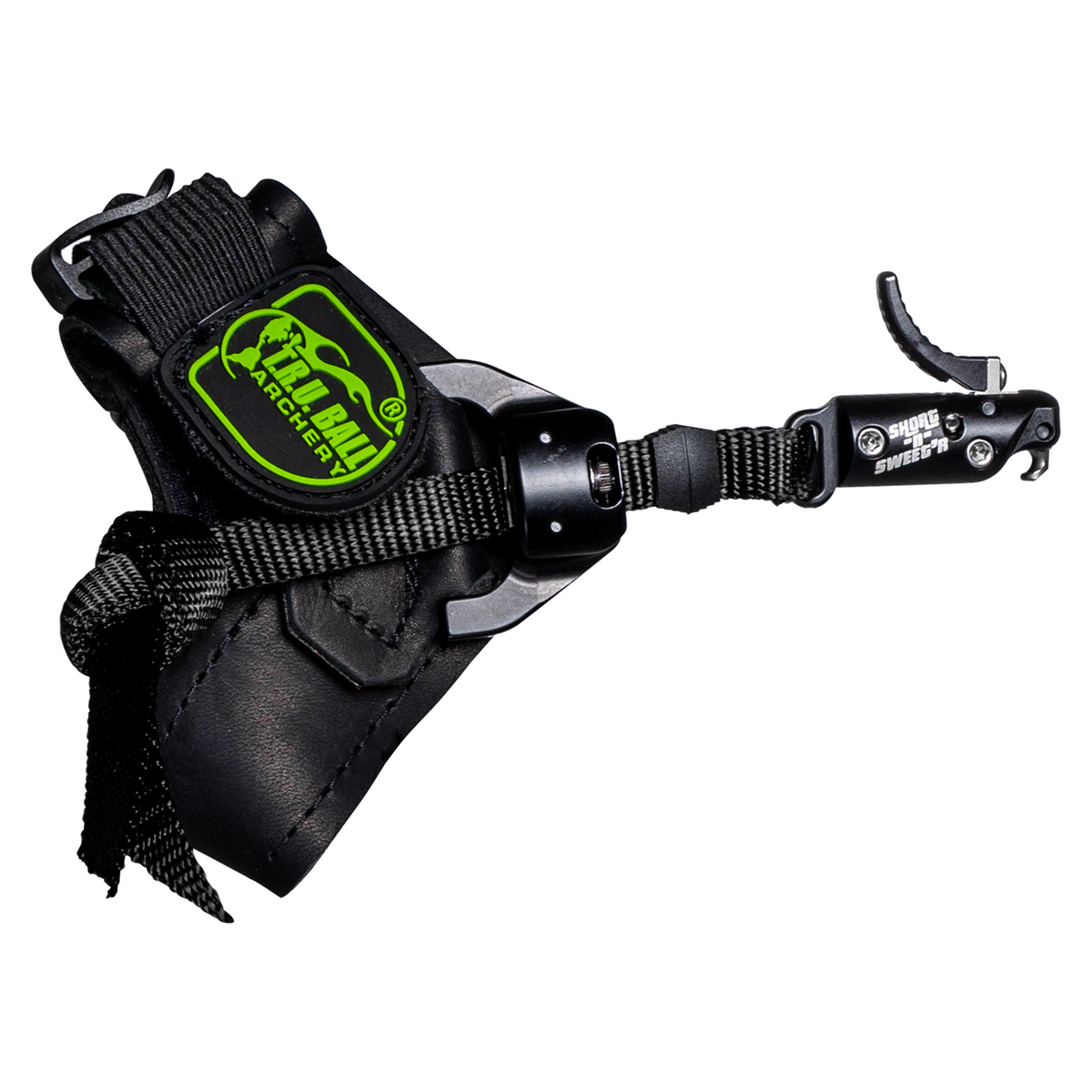 T.R.U. Ball Short-N-Sweet'R Hybrid release aid, Ultra Black Buckle strap, black head