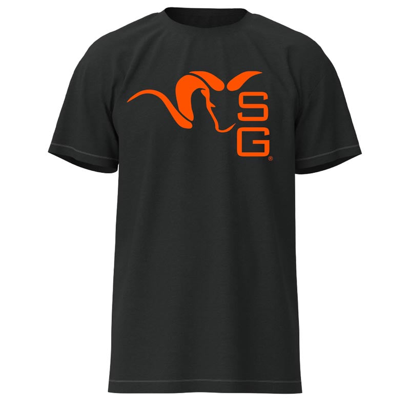 Stone Glacier Ram T-Shirt, Charcoal Heather front