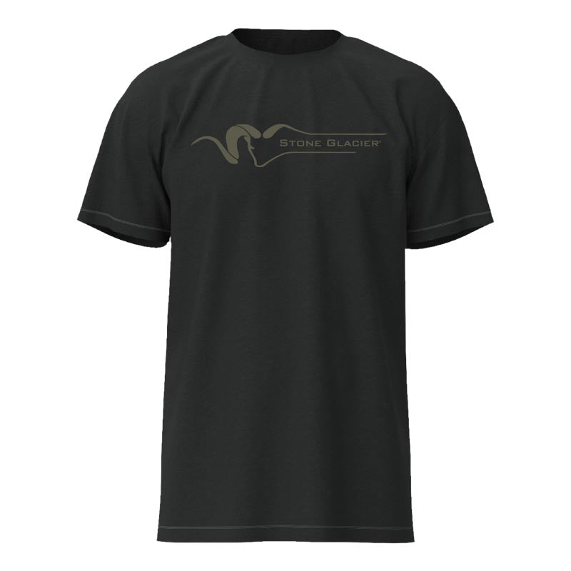 Stone Glacier Classic T-Shirt, Charcoal, front
