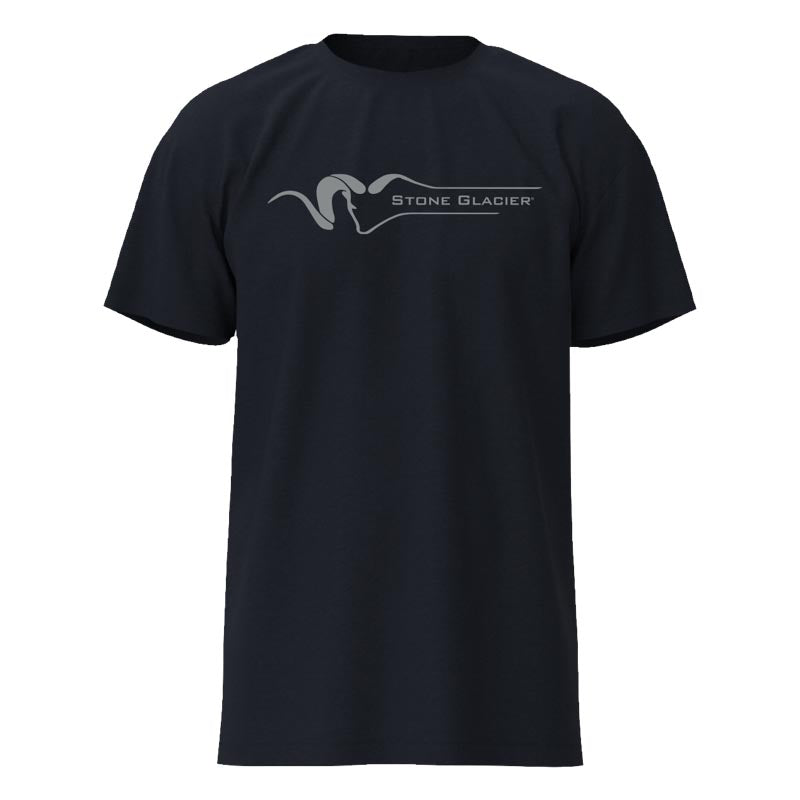 Stone Glacier Classic T-Shirt, Navy Heather, front