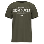 Stone Glacier Traditional T-Shirt, Army Green, front