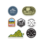 T.R.U. Ball / Axcel sticker collection, all six designs