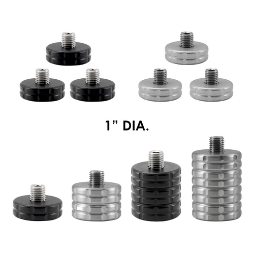 Axcel 1" Dia. Stabilizer Weights, full range in Stainless Steel and Black Nitride SST